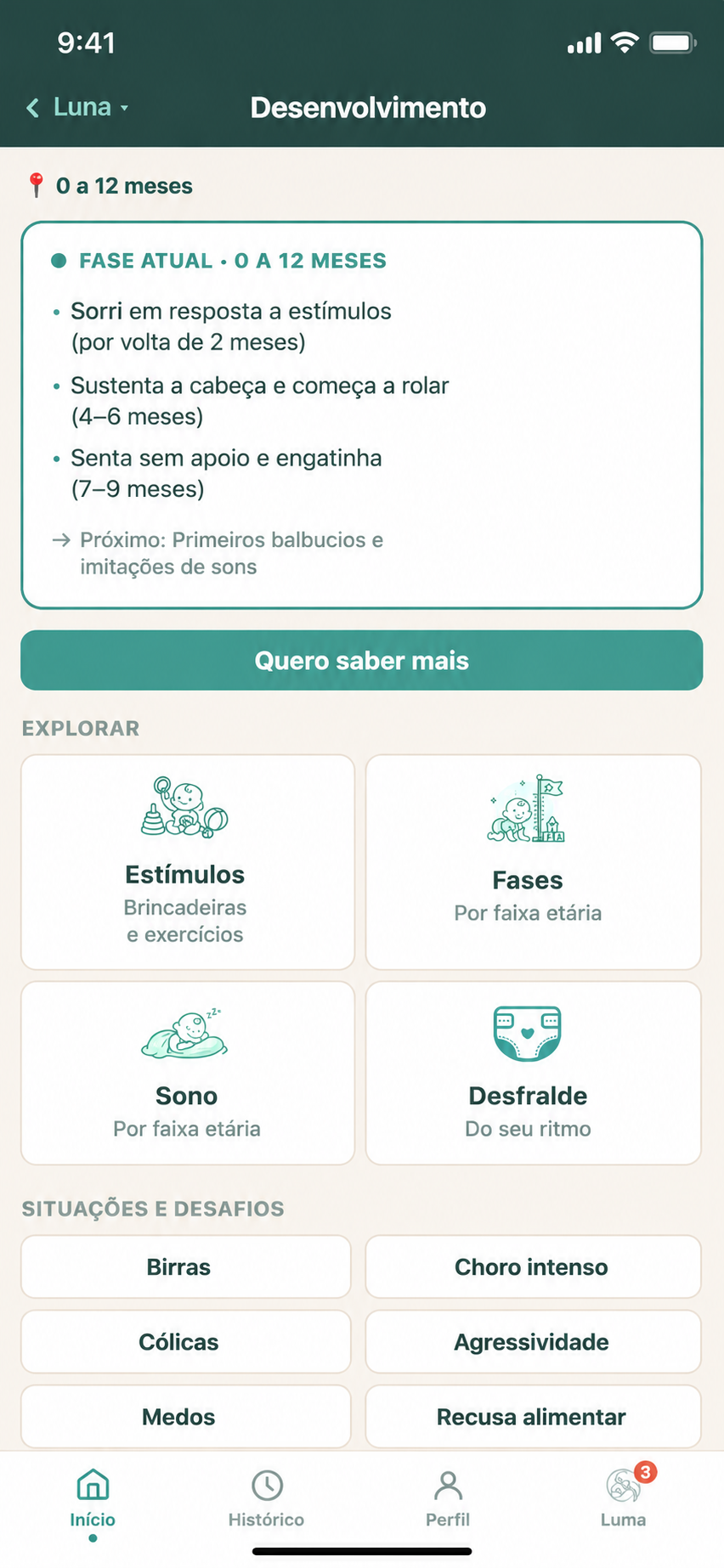 Tela de desenvolvimento do Luma